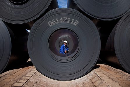 Fotogalerie-Industrie Stahl Coils in Salzgitter