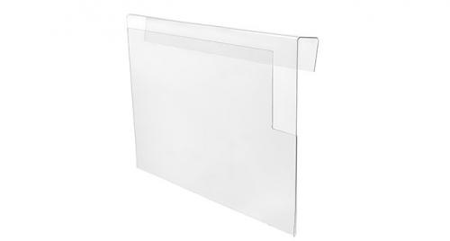 Produktfoto: Transparentes Objekt aus Kunststoff vor weißem Hintergrund.